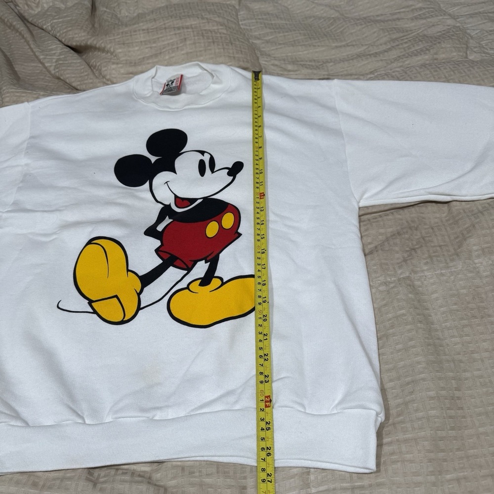 Vintage Mickey Mouse Disney Designs Sweatshirt Crewneck 1980s Made in USA Large - Picture 9 of 10
